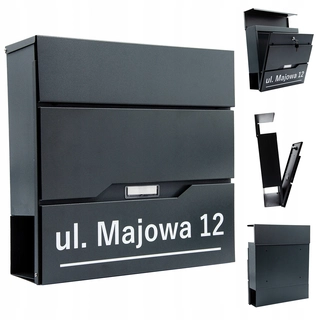 Poštová schránka - Poštová schránka Printima Vidar s novinami, antracit